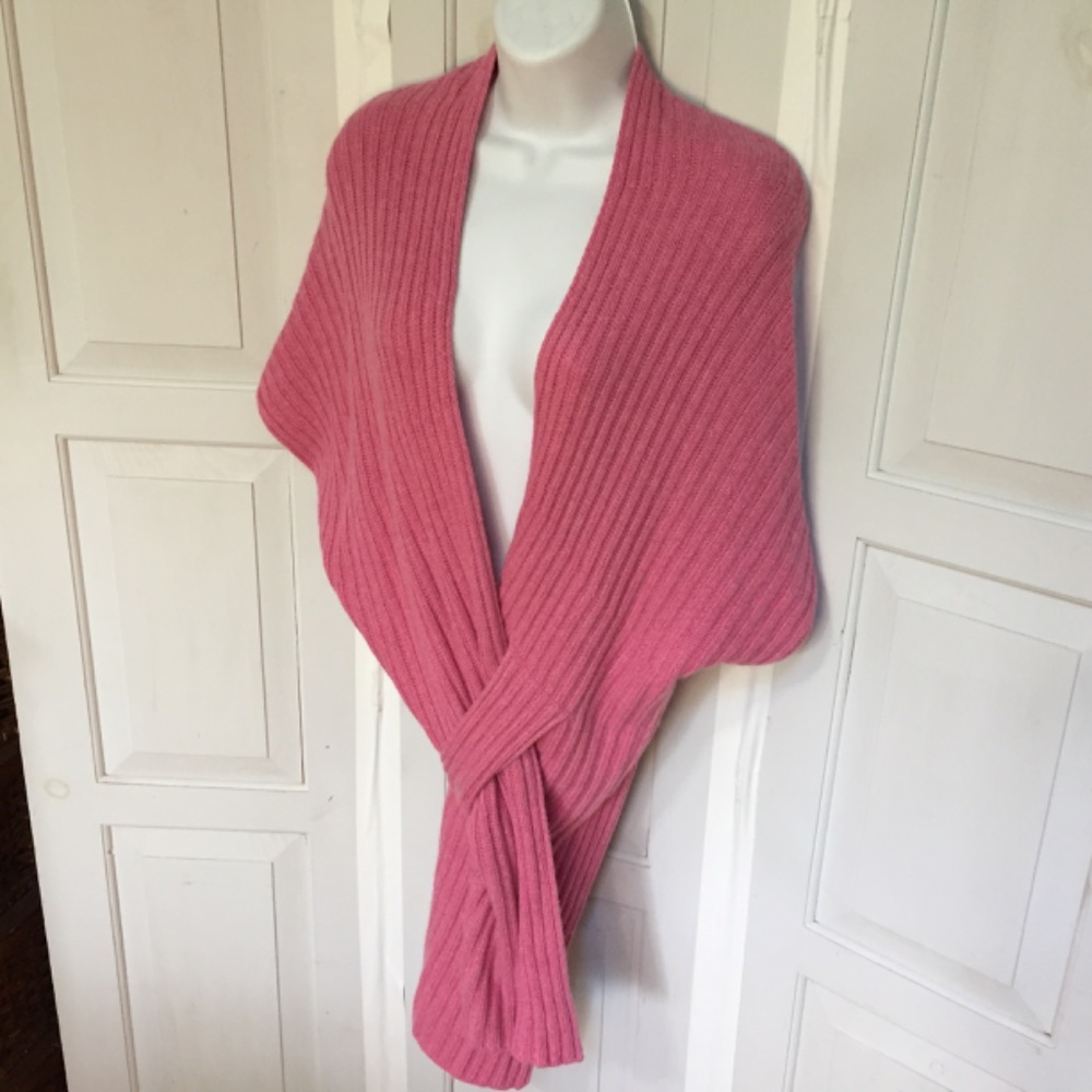Sundance Pink Ribbed Knit Shrug - Picture 10 of 14